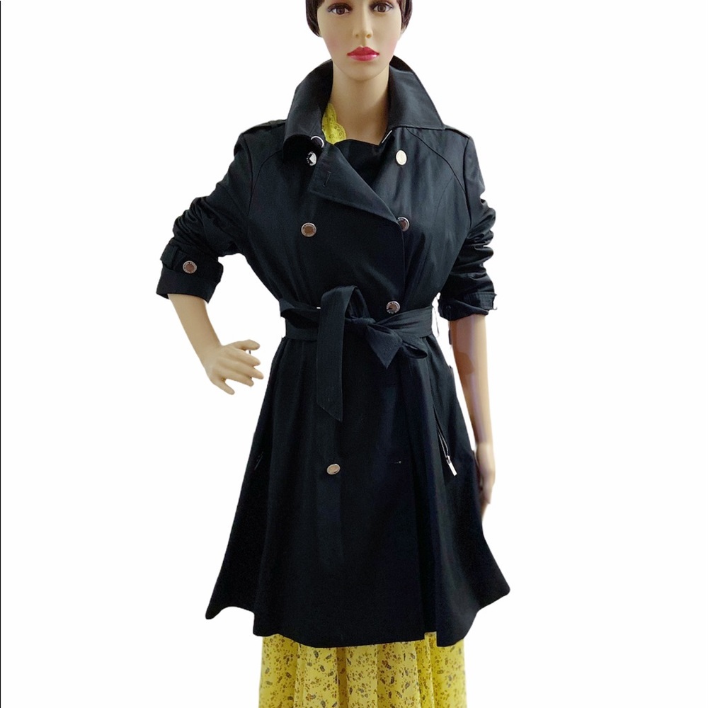 KARL LAGERFELD PARIS Double Breasted Trenc… - Picture 2 of 13